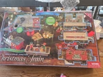 North Pole Junction Christmas Theme Train Set 34 Pc. Decor 20' Track Light Sound. Fixed Price $28.00.