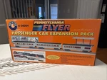 Lionel 6-30004 Pennsylvania Prr 3-CAR Pass Set Expansion & Station Platform. Fixed Price $95.00.