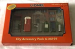 Lionel 6-24197 City Accessory Pack, For Scale Train Layout, New. Fixed Price $32.00.
