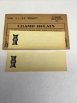 Champ Decals Gauge N-86: S.l. -s.f. Frisco Road Name Set White. Fixed Price $9.99.