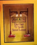 Railking By Mth Scale No. 64 Street Lamp Set Maroon #1033. Fixed Price $49.99.