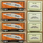 New/modern Marx 7342-0/1/2/3 Western Pacific "feather" Boxcar 4-CAR O-gauge *. Fixed Price $189.99.