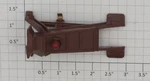 Lionel 2280-1 Brown Plastic Track Bumper With Light Assembly. Fixed Price $5.00.