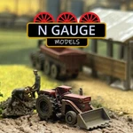 Painted - Scale Gauge Vintage Front End Loader Tractor 1:148 (1:160 ). Fixed Price $14.76.