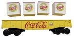 Vintage Lionel O-gauge Coca-cola Gondola Car #6536 W/ 4 Crate Loads As Is. Fixed Price $38.49.