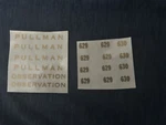 Lionel 629-629-630 Gold Decals Passenger Car Set -just Trim, Peel, Stick!. Fixed Price $11.00.
