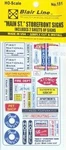 Blair Line Ho Main Street Storefront Signs Set 151. Fixed Price $16.12.