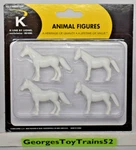 K-line By Lionel Gauge 1:48 Scale Circus Horses 4-PACK 6-21611 Nip Msrp $15. Fixed Price $10.00.