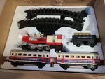 Vintage Qvc Union Express Train Sets With 8 Shape Tracks Tested Works 35 Pcs Box. Fixed Price $60.00.
