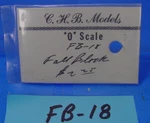 Scale ON30 1/48 Logging Fall Block Detail Parts C.h.b. Models FB-18 Chb. Fixed Price $11.95.