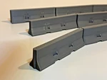 Ho Scale Jersey Barrier Set (30) Highway & Construction Model Scenery. Fixed Price $12.99.