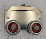 Williams Reproductions No. 256-10 Bild-a Loco Dummy Motor Frame With Red Wheels. Fixed Price $50.00.