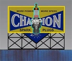 Miller Engineering (ho/o Scale) #5071 Champion Spark Plug - Large Sign. Fixed Price $37.95.