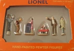 6-24122 Scale Lionelville People Pack Pewter Figures (set Of 6). Fixed Price $18.99.