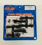 Atlas 1 Pair Scale 3 Rail Commonwealth Metal Trucks #66029 New. Fixed Price $31.50.