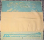 Seaboard Coast Line Railroad Passenger Train Coach Seat Headrest Cover Cloth. Fixed Price $35.00.