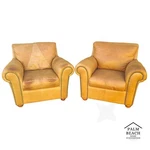 Leather Lounge Club Chairs Italian By Soft Line. Fixed Price $2394.00.