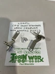 Lionel # CP-8 Short Standard Latch Coupler W/ Mounting Rivets 1 Pair. Fixed Price $15.00.