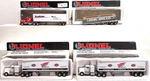 Lionel Gauge Assorted Tractor And Trailer Trucks: 12739, 12833, 12923 4 Ex. Fixed Price $49.99.