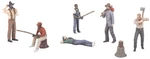 Mth 30-11057 6 Piece Figure Set Outdoor People, Scale Mint Sealed. Fixed Price $19.00.