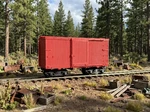 ON30 Shorty Red Boxcar With Trucks. Fixed Price $14.95.