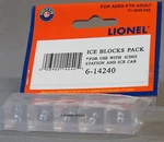 Lionel Ice Car Blocks Pack (10) Gauge Station Train Loader 6-14240 New. Fixed Price $6.94.