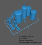 Scale Oil Field Set HO7004. Fixed Price $41.95.