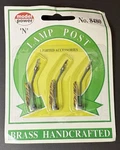 New Scaled Model Power Handcrafted Brass 3 Lamp Posts #8480. Fixed Price $7.99.