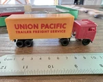 Tyco Union Pacific Trailer Freight Service Truck And (no Box) 1980S. Fixed Price $10.00.