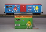 Mth Railking 3-RL Mars M&ms 4TH Of July Box Car W/blinking Light 30-74540 Nib. Fixed Price $70.00.