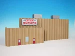 Korber Models #TT2306 - Scale Eagle Cinema Background Building Kit. Fixed Price $72.55.