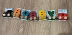 Maple Landmark Nametrains Wooden Set Bobby Engine + Caboose New. Fixed Price $19.99.