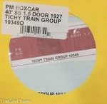 Tichy Train Group #10349O Pm Boxcar, 40' Ss 1.5 Door 1927 (decal). Fixed Price $5.40.