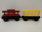 Thomas The Train Wooden Car Pieces Circus And Line Caboose. Fixed Price $6.62.