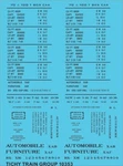 Tichy Train Group 10353N Scale 50' 70 & 100-TON Steel Boxcar Data Black Decals. Fixed Price $5.99.