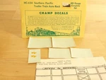 Champ Decals Ho HC-654 Southern Pacific Trailer Train Auto Rack. Fixed Price $5.49.