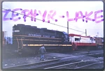 Zl Original Slide 695 Scl #1566 New GP40 + Frisco #843 U30B Yard Action 1969. Fixed Price $9.95.