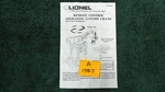 Lionel 6-12700 Erie Magnetic Gantry Crane Instruction 71-2700-250 Original. Fixed Price $10.99.