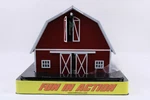 Rail King By Mth Gauge 30-90407 Red W/green Roof Barn Building. Fixed Price $69.95.