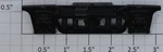 K-line K4600-08-01 Left Black Die-cast Passenger Truck Side With Bushings. Fixed Price $5.00.