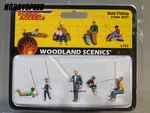 Woodland Scenics Scale Gone Fishing Figure Pole Boys Men Camp WDS2751 New. Fixed Price $21.84.
