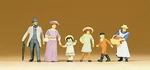 Preiser 12132 Ho Scale 1900S Figures Family Walking. Fixed Price $25.99.