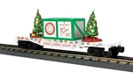 Mth Railking Christmas Flat Car & Lighted Trees O Gauge Train. Fixed Price $134.95.