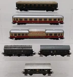 Marklin Ho Scale German Federal Railway Assorted Passenger Cars 6. Fixed Price $67.99.