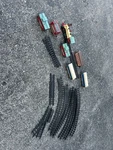 Vintage Bright Dickensville Christmas Train Set W/ Track & Cars. Fixed Price $29.99.