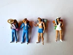Preiser 65315 O Scale Travelers W/backpacks. Fixed Price $50.00.