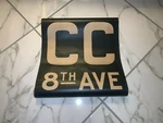 Nyc Front Route Subway Roll Sign Cc Train 8TH Avenue Line World Trade Towers. Fixed Price $194.99.