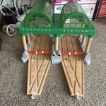 Fisher Price Wooden Thomas Train Knapford Station With Lights & V Echelons!. Fixed Price $115.00.