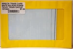Tichy Train Group #10156O White Rr Roman Wreck Cars Decal. Fixed Price $6.30.