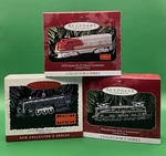 1996-98 Hallmark Lionel Train Locomotives Set Of 3 Collector's Ornaments. Fixed Price $29.90.
